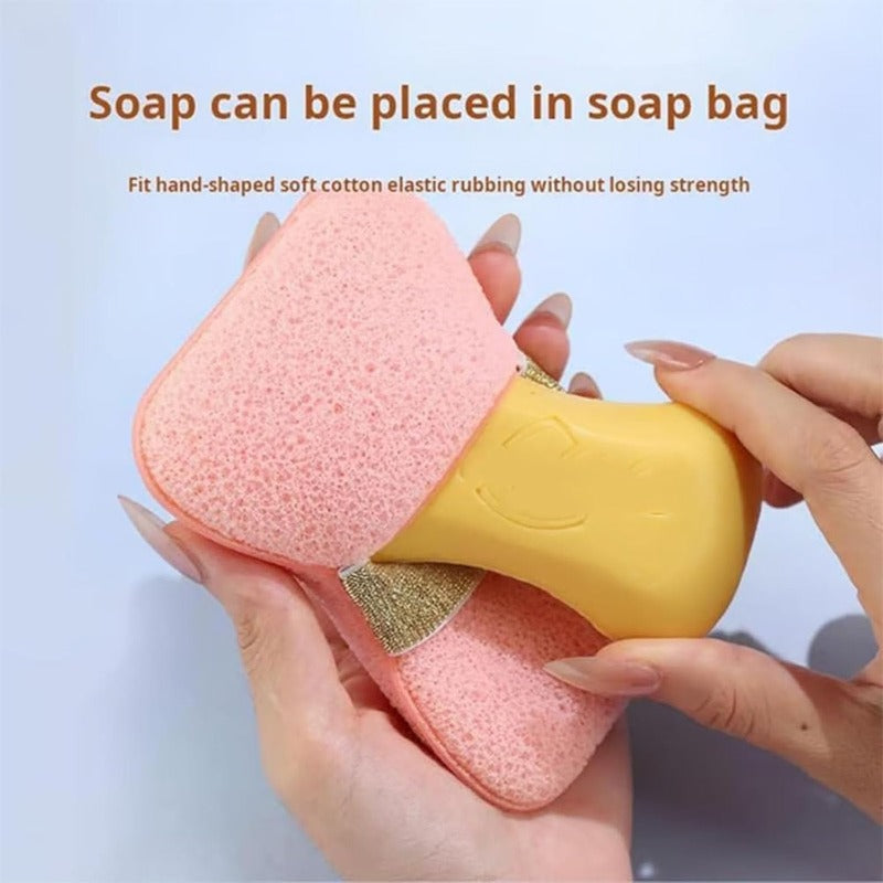 2-in-1 Exfoliating Soap Sponge