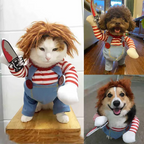 Chucky-Inspired Pet Costume for Dogs and Cats