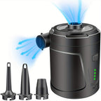 Rechargeable Wireless Mini Electric Air Pump - Lightweight USB Pump for Outdoor Use, Inflates Air Mattresses and More