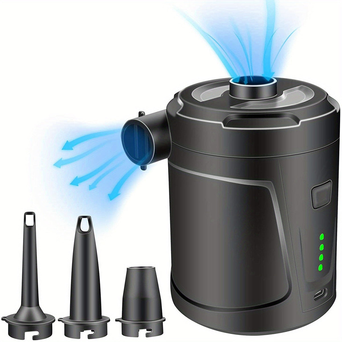 Rechargeable Wireless Mini Electric Air Pump - Lightweight USB Pump for Outdoor Use, Inflates Air Mattresses and More