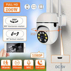 Smart Wireless Security Camera with 1080p HD Resolution, Color Night Vision, Two-Way Audio, Indoor/Outdoor Use