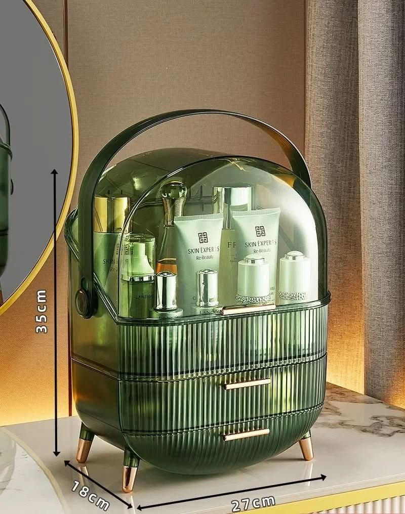 up organiser - Dustproof & waterproof cosmetics box with elegant design