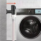 Double control valve made of brass – Water supply with matte black finish