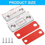 Magnetic door catcher for quiet closing without drilling