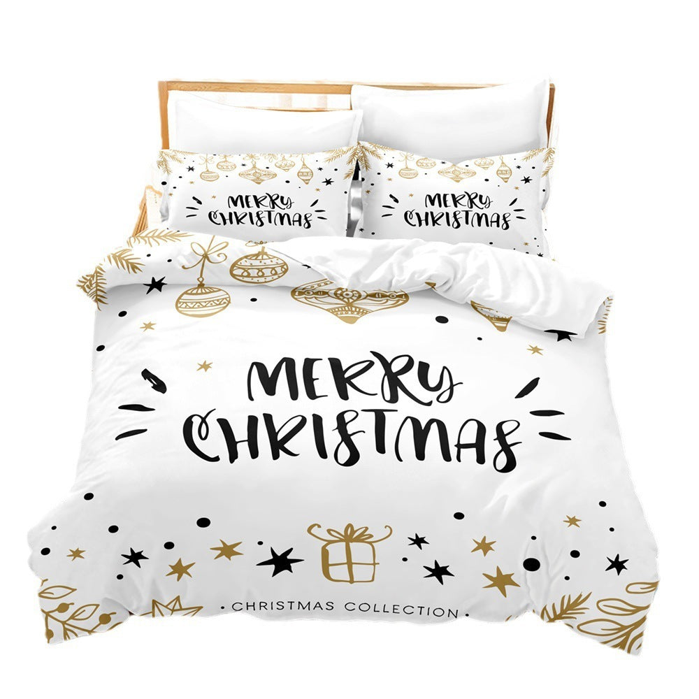 Christmas Digital Printed Duvet Bedding Set