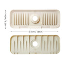 Silicone sink faucet splash guard mat