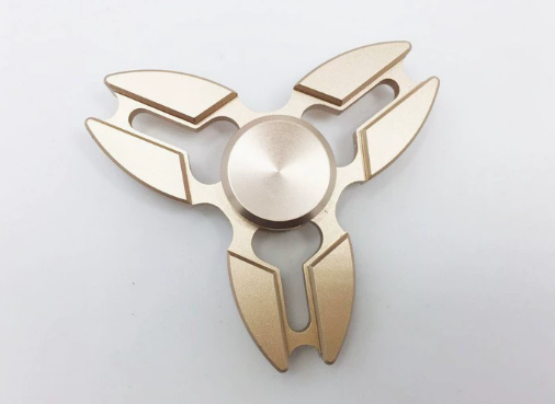 Metallic Finger Fidget Tri Spinner
