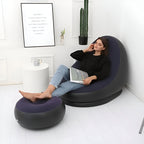 RelaxSeat Inflatable Lounge Chair with Footrest – Indoor & Outdoor Comfort