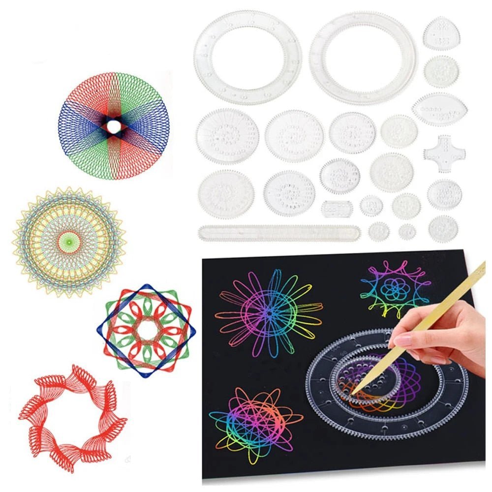 Spirograph Drawing Set - Artistic Precision - Dazzling Creations!
