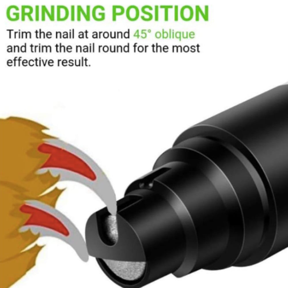 Rechargeable Pet Nail Grinder Soundless Good for Pet's Health