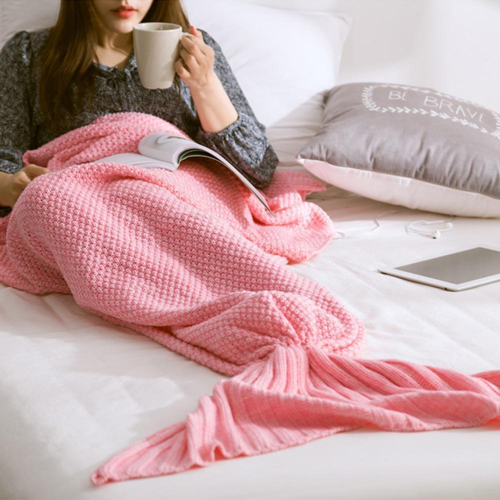 Warm and soft mermaid fabric
