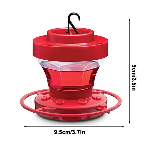 Red Nectar House for Hummingbirds with Insect Stop