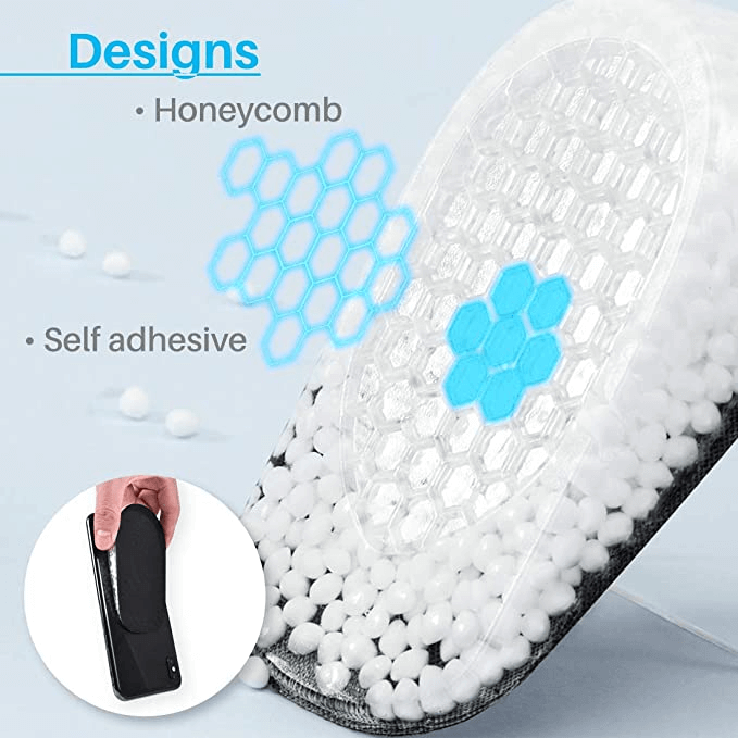 Popcorn invisible reinforcing insole