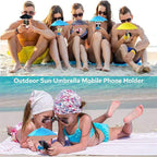 Phone umbrella suction cup stand for sun
