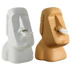 Tissue box in Easter Island statues design