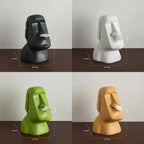 Tissue box in Easter Island statues design