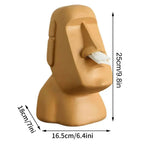 Tissue box in Easter Island statues design