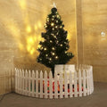 Christmas Tree Fence - Christmas White Fence for Home Decor Easy to Assemble