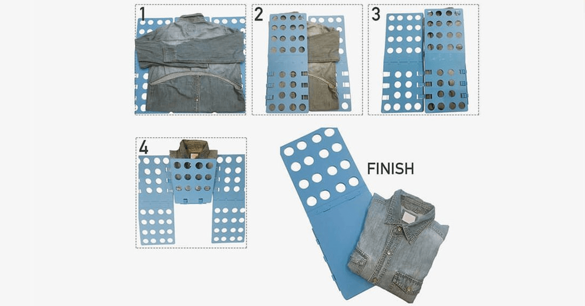 Simple Foldable Closet Organizer - Folding clothes has never been so easy and fun!