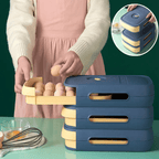 Practical fridge drawer for 18-20 eggs with freshness indicator