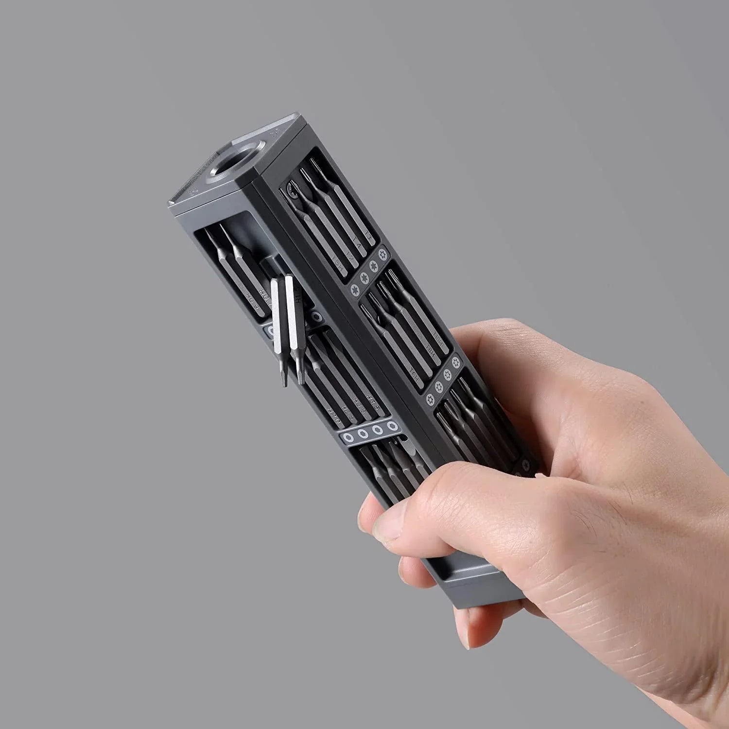 Professional screwdriver set with 24 bits for precision work