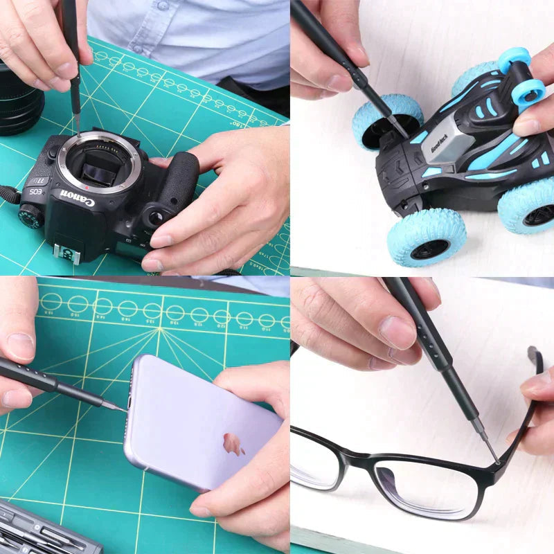 Professional screwdriver set with 24 bits for precision work