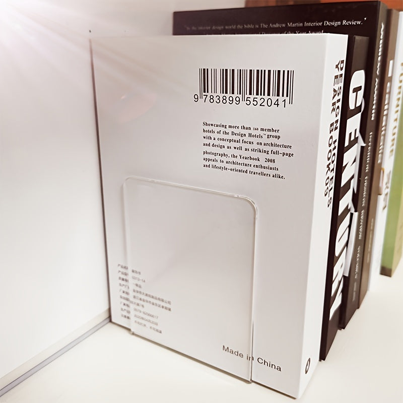 ClearView - Elegant L-shaped Acrylic Bookstand
