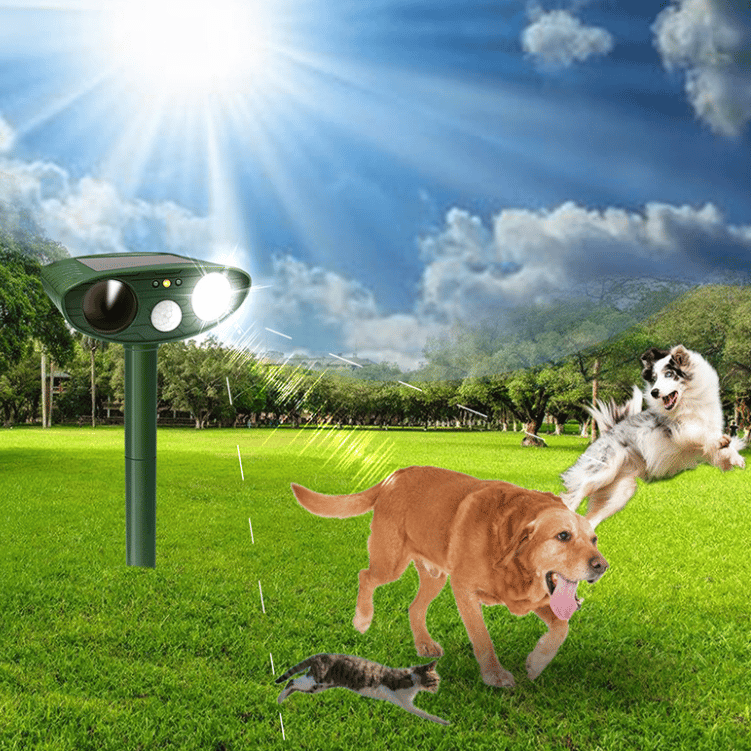 SonicShield Solar-Powered Defense System