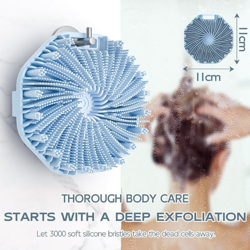 Silver-Infused Silicone Body Brush