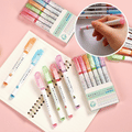 BEST GIFTS FOR CHILDREN - Dual Tip Markers with 6 different curve shapes fine tips
