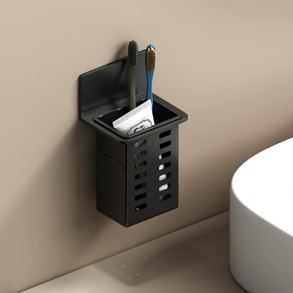 ChicStore - Black Wireless Wall Storage for Cosmetics