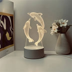 GeoDolphin - Trendy 3D Illusion Table Lighting