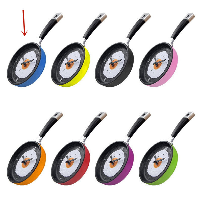 Fried Egg Pan Clock Silent Clock Wall Clock Wall Clock
