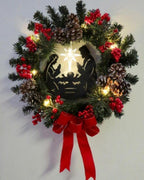 Europe And The United States Ignite The Nativity Christmas Wreath Decoration
