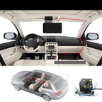 Dashcam with two lenses, 1080P HD and night vision - 170° wide angle