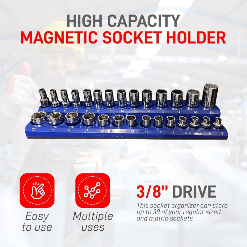 Heavy-Duty Magnetic Socket Organizer