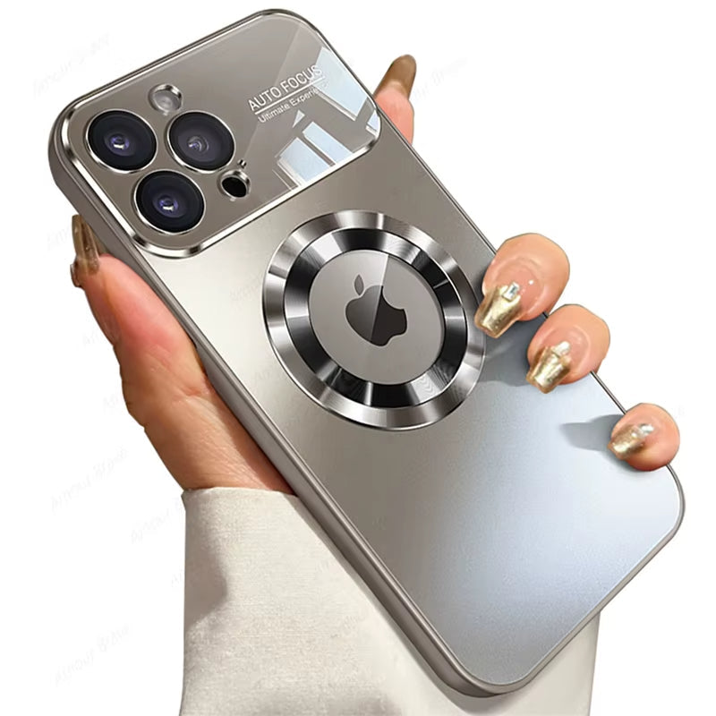 Magnetic Power Safety Metal Phone Case