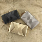 Éclessa Luxury Evening Clutch | Satin tassel handbag for classic and modern elegance