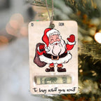 Christmas Wooden Money Holder Ornament