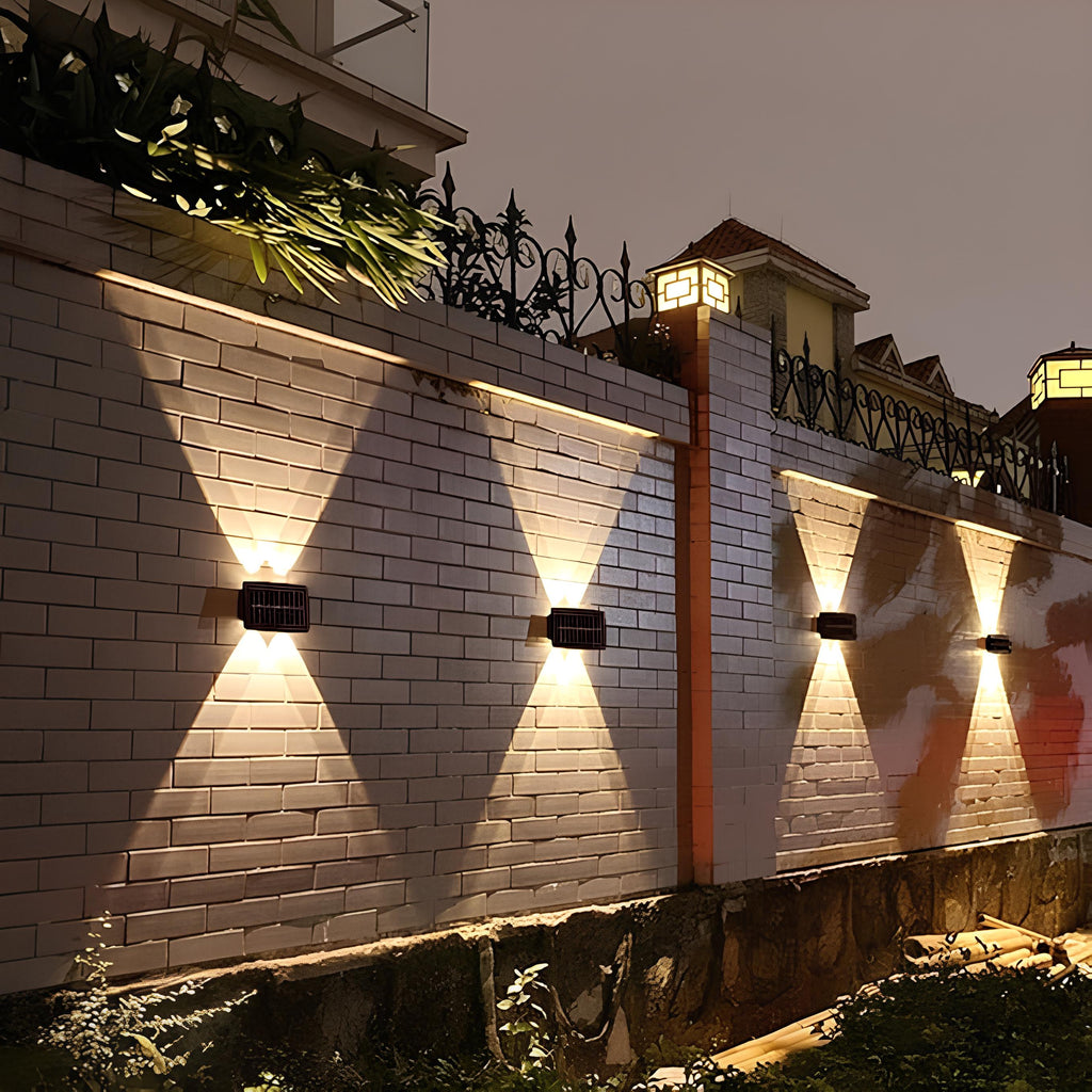 Wall Light Outdoor Solar LED Warm White