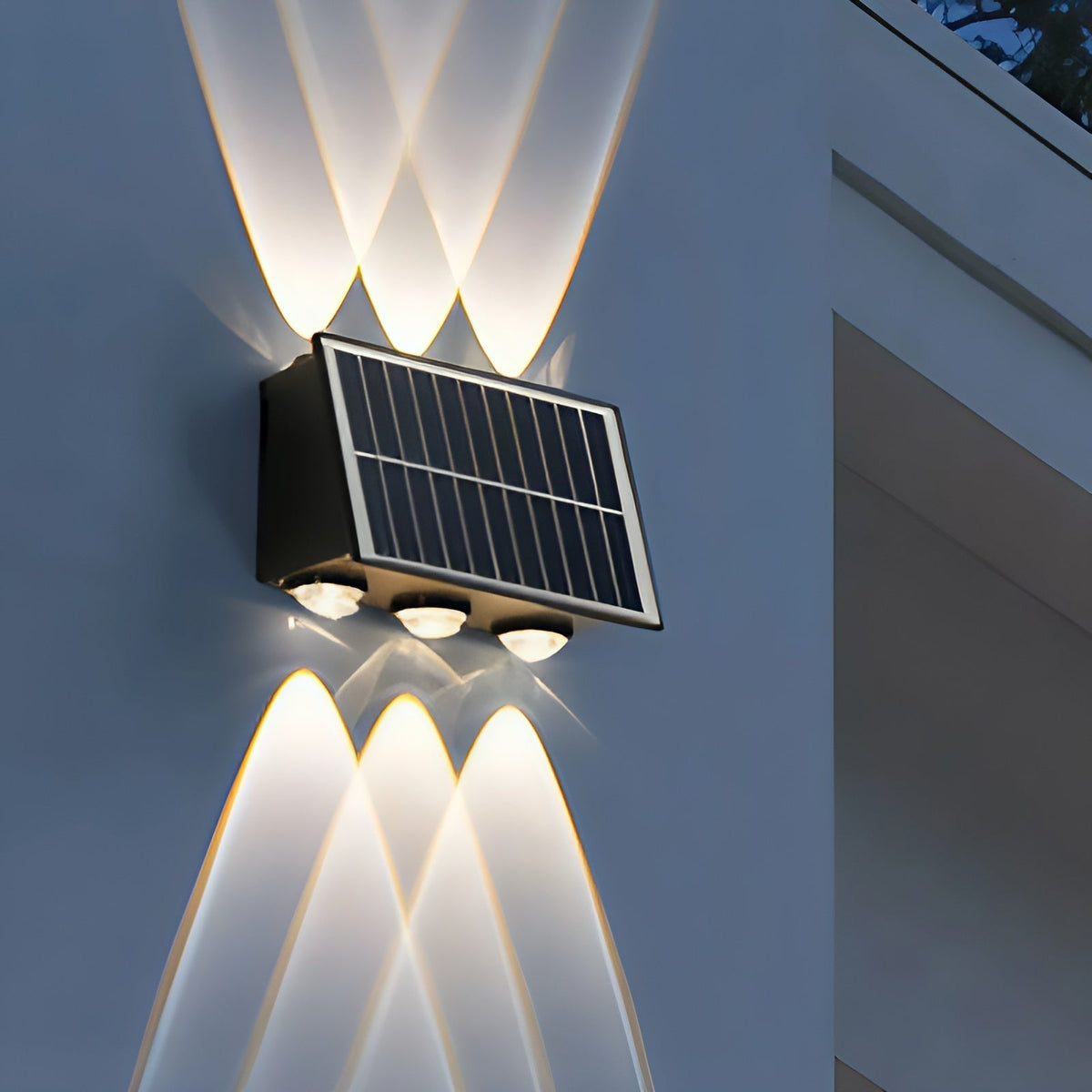 Wall Light Outdoor Solar LED Warm White