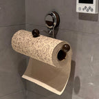 KitchenGrip Roll Holder Stainless Steel Paper Towel Holder with Suction Cup