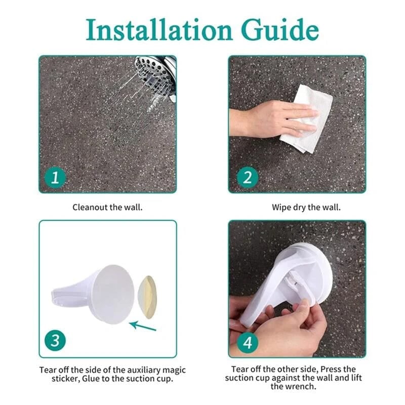 Suction Cup Footrest – More safety when shaving in the shower
