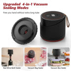 Air-tight lid sealer — Mason jar closure with immediate sealing capability