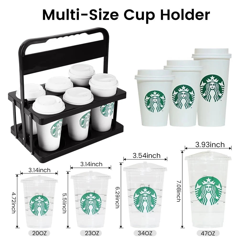 Foldable Drink Holder – Portable holder for six drinks with reinforced support