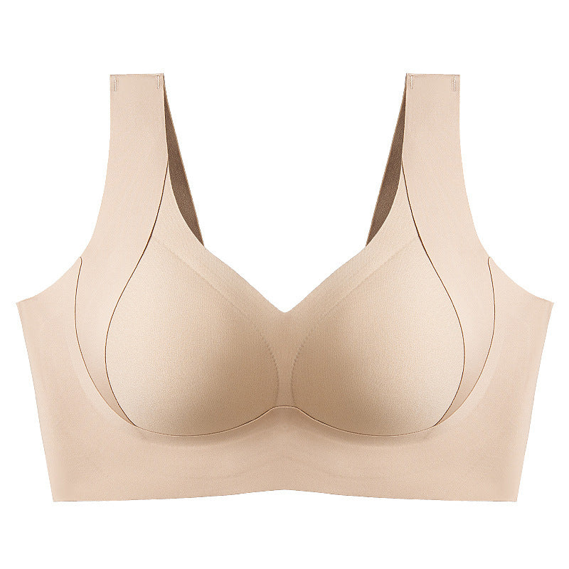 Side protection and anti-sag wireless bra