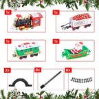 KerstExpress Tree Train – Riding Christmas Train with Light, Sound and Tree Holder