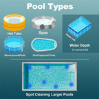 US Standard - 3in1Cordless Rechargeable Powerful Motor Swimming Pool Vacuum Cleaner