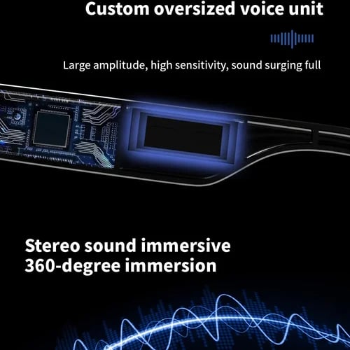 Super Black TechnologySmart Wireless Headphone Sunglasses