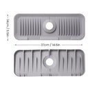Silicone sink faucet splash guard mat